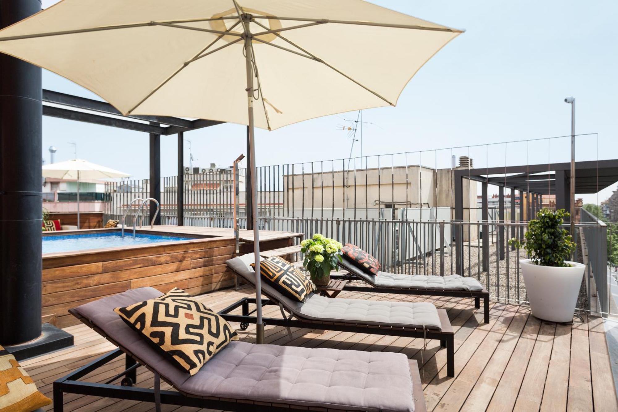 Apartment Barcelona Rentals - Pool Terrace In City Center Zewnętrze zdjęcie